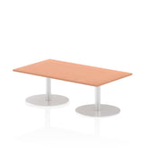 Dynamic Italia 1400 x 800mm Poseur Rectangular Table Beech Top 475mm High Leg ITL0262 DD